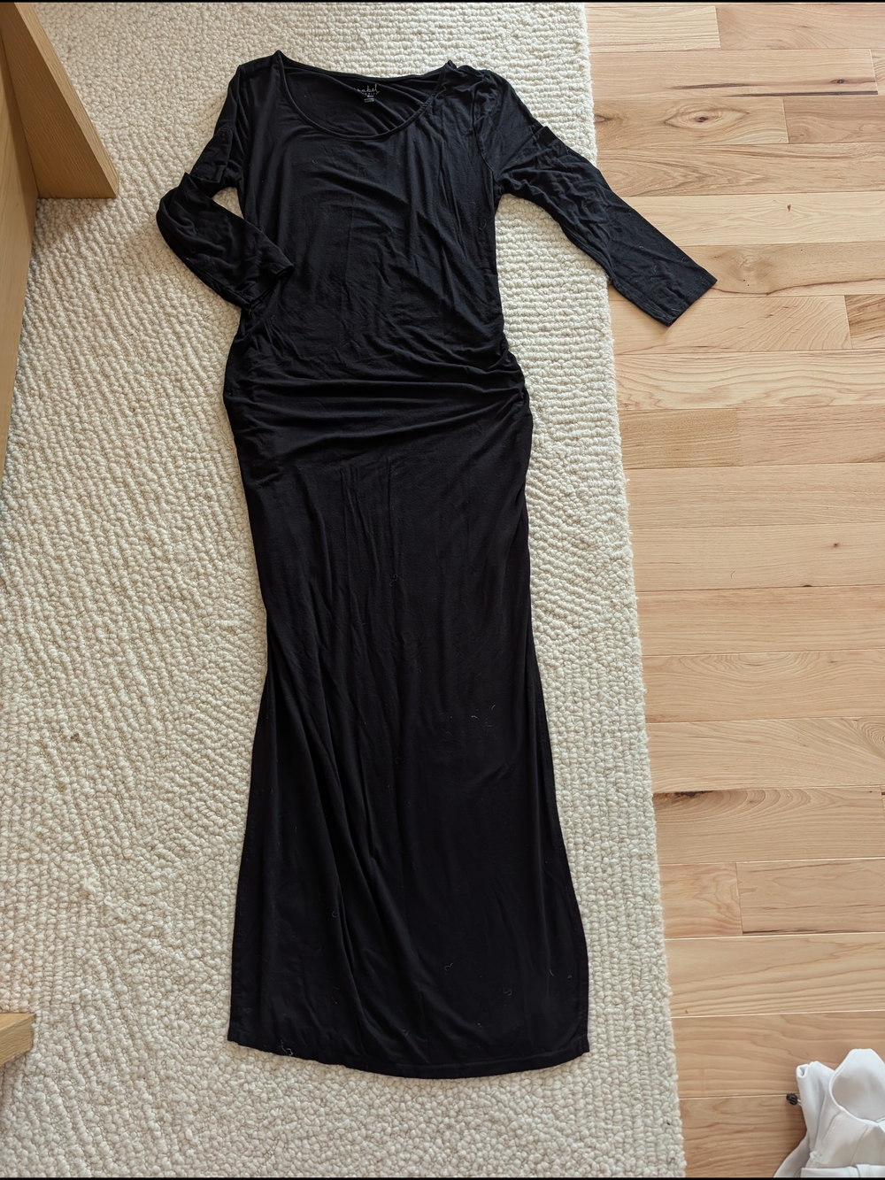 Isabel Maternity by Ingrid & Isabel Black Maxi Scoop-Neck Maternity Dress